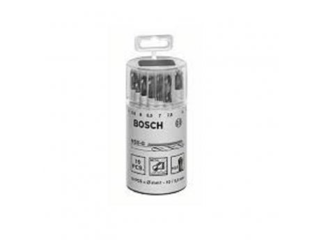 BOSCH 19-delni set burgija za metal HSS-G, DIN 338, 135°, u plastičnoj okrugloj kutiji 2607018361, 1- 10 mm
