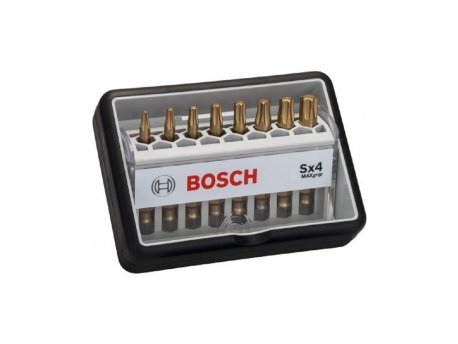 BOSCH 8-delni set Robust Line bitova odvrtača Sx Max Grip 49 mm, 8-delni - 2607002573