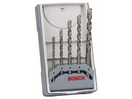 BOSCH 5-delni set burgija za beton CYL-3 2607017080, 4; 5; 6; 6; 8 mm