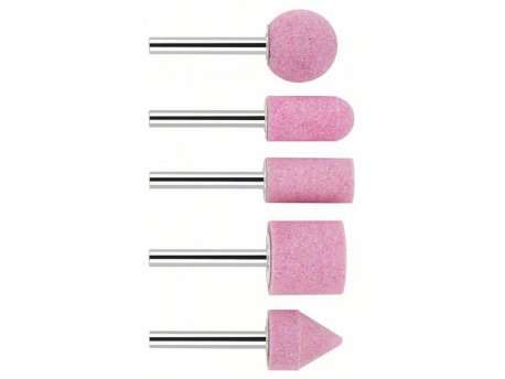 BOSCH 5-delni set brusnog kamenja 1609200286, Prihvat 6 mm; granulacija 60; 25; 15; 15; 25; 20 x 24; 30; 30; 25; 25 mm