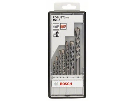 BOSCH 7-delni Robust Line set burgija za beton CYL-3 2607010545, 4; 5; 6; 6; 8; 10; 12 mm
