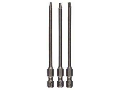 BOSCH 3-delni set bitova odvrtača ekstra-tvrdi 2607001759, T8; T10; T15; 89 mm