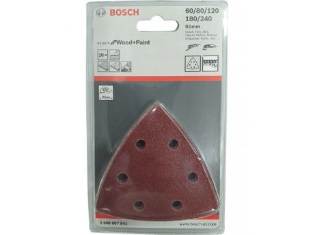 BOSCH 10-delni set brusnih listova 93 mm 2608607541