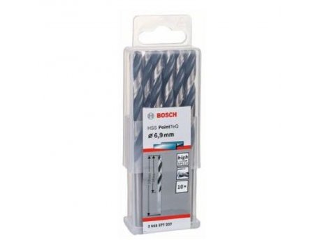 BOSCH HSS spiralna burgija PointTeQ 6,9 mm paket od 10 komada