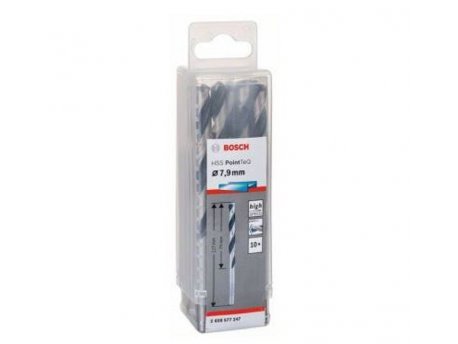 BOSCH HSS spiralna burgija PointTeQ 7,9 mm paket od 10 komada