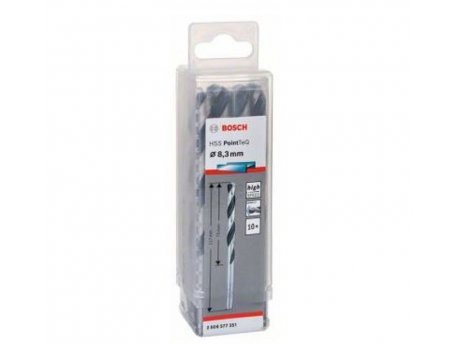 BOSCH HSS spiralna burgija PointTeQ 8,3 mm paket od 10 komada