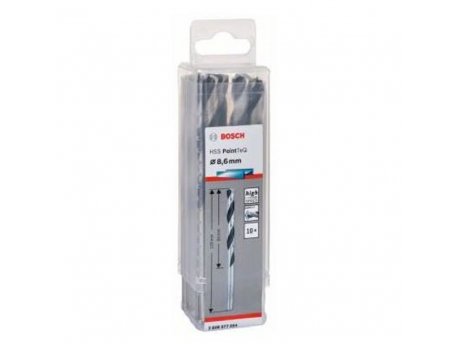 BOSCH HSS spiralna burgija PointTeQ 8,6 mm paket od 10 komada