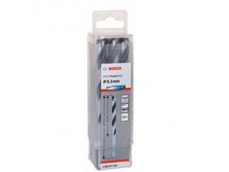 BOSCH HSS spiralna burgija PointTeQ 9,3 mm paket od 10 komada
