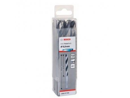 BOSCH HSS spiralna burgija PointTeQ 9,8 mm paket od 10 komada