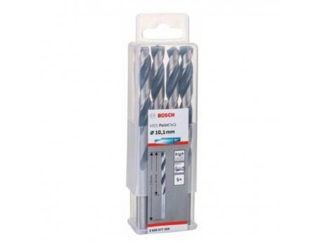BOSCH HSS spiralna burgija PointTeQ 10,1 mm paket od 5 komada