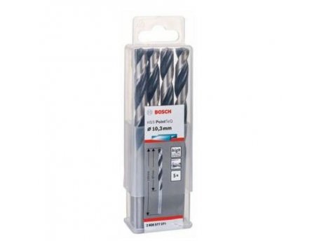 BOSCH HSS spiralna burgija PointTeQ 10,3 mm paket od 5 komada
