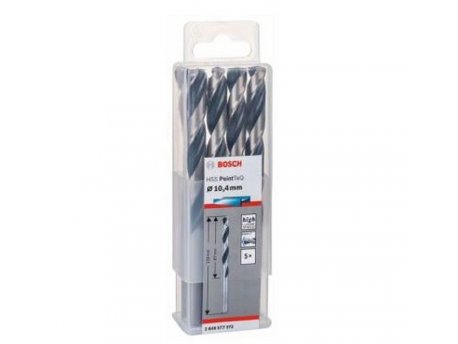 BOSCH HSS spiralna burgija PointTeQ 10,4 mm paket od 5 komada