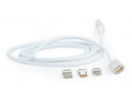 GEMBIRD Kabl za punjenje sa 3 različita magnetna nastavka, 1m (CC-USB2-AMLM31-1M)