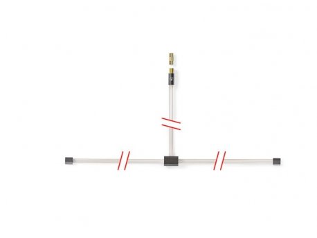 NEDIS ANFMTB105GY20 Sobna FM antena COAX adapter, 2m