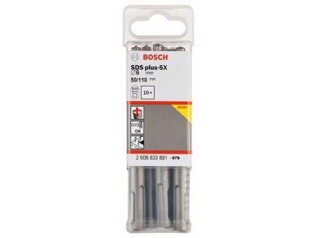 BOSCH Hamer burgija SDS plus-5X 2608833891, 6 x 50 x 110 mm