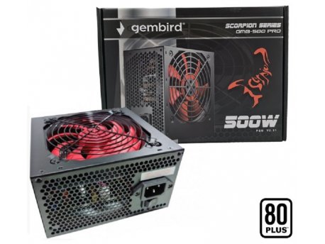 GEMBIRD Napajanje, 500W, 80+ Bronze (GMB-500-PRO)