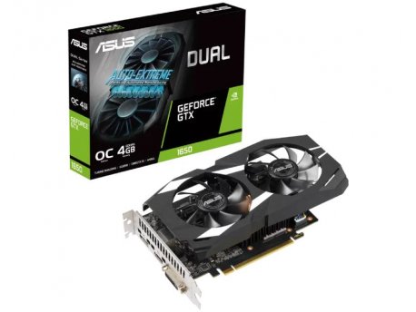 ASUS NVidia GeForce GTX 1650 4GB 128bit DUAL-GTX1650-O4GD6-P