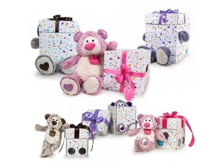 FAMOSO Plišani meda HAPPY MOMENTS 32 CM
