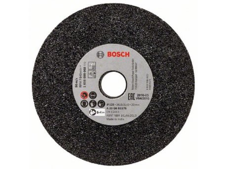 BOSCH Brusna ploča za ravnu brusilicu 1608600068, 125 mm, 20 mm, 20