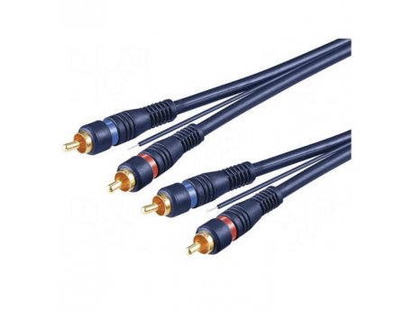 VELTEH Kabl za pojačalo C-2RCA2RCA-R-BL050