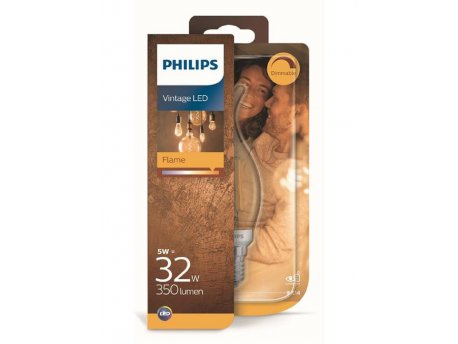 PHILIPS Led sijalica vintage 5W E14 BA35 2200K DIM PS710