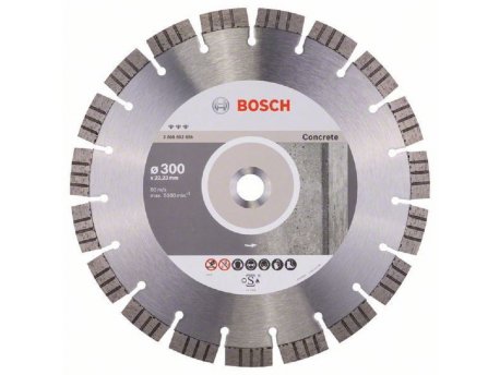 BOSCH Dijamantska rezna ploča Best for Concrete 2608602656, 300 x 22,23 x 2,8 x 15 mm