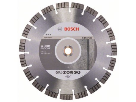 BOSCH Dijamantska rezna ploča Best for Concrete 2608602657, 300 x 20,00+25,40 x 2,8 x 15 mm