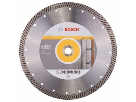 BOSCH Dijamantska rezna ploča Best for Universal Turbo 2608602677, 300 x 20,00+25,40 x 3 x 15 mm