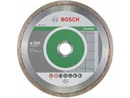 BOSCH Dijamantska rezna ploča Standard for Ceramic 180 x 22,23 x 1,6 x 7 mm pakovanje od 10 komada - 2608603233