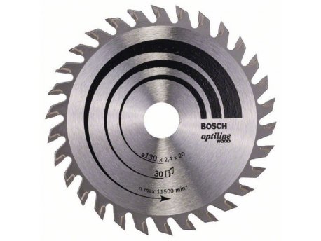 BOSCH List kružne testere Optiline Wood 130 x 20;16 x 2.4 mm. 30