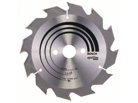 BOSCH List kružne testere Optiline Wood 150 x 20;16 x 2.4 mm. 12