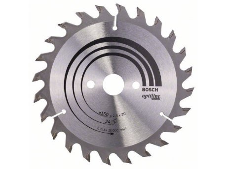 BOSCH List kružne testere Optiline Wood 150 x 20;16 x 2.4 mm. 24