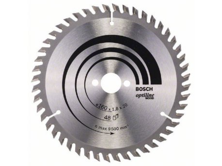 BOSCH List kružne testere Optiline Wood 160 x 20;16 x 1.8 mm. 48