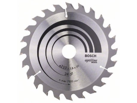 BOSCH List kružne testere Optiline Wood 210 x 30 x 2.8 mm. 24