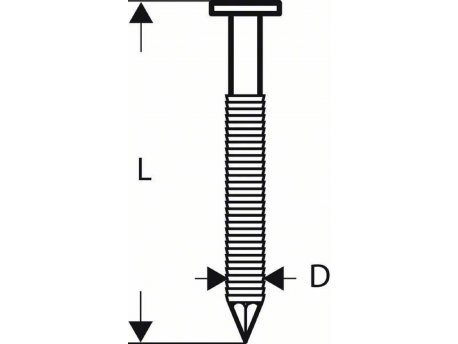 BOSCH Ekser sa prugama okrugla glava SN21RK 90RHG 2608200041, 3,1 mm, 90 mm, toplo pocinkovana, nabrazdana pakovanje od 2500 komada