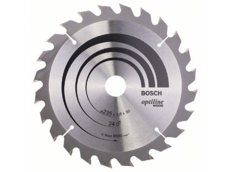BOSCH List kružne testere Optiline Wood 235 x 30;25 x 2.8 mm. 24