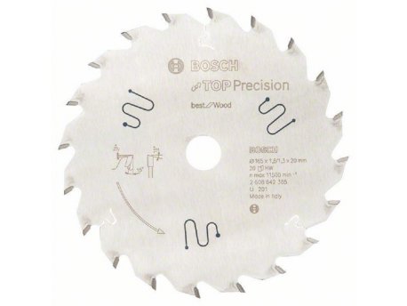 BOSCH List kružne testere Top Precision Best for Wood 165x20x20T