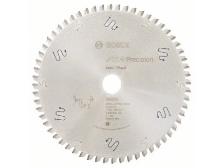 BOSCH List kružne testere Top Precision Best for Wood 254x30x2.3;1.8mm 60T ATB