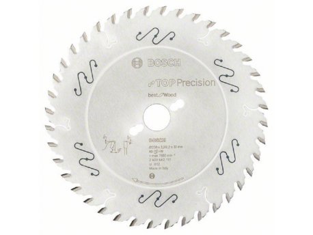 BOSCH List kružne testere Top Precision Best for Wood ? 250x30x3.2;2.2mm 40T ATB