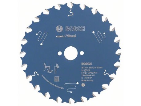 BOSCH List kružne testere Expert for Wood 150x20x2.6;1.6x24 T