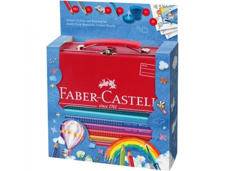 FABER-CASTELL Drvene bojice Grip Jumbo metal poklon set 1/18 201312