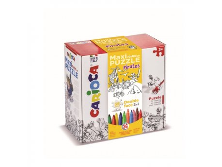 CARIOCA Flomaster set Maxi Puzzle Pirates 42838