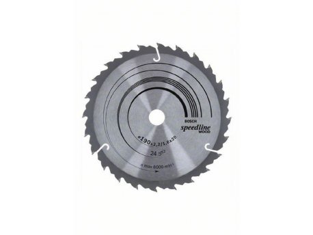 BOSCH List kružne testere Speedline Wood 190 x 20;16 x 2.6 mm. 24