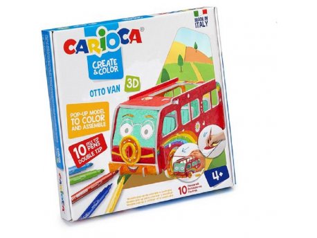 CARIOCA Flomaster set create and color 3d Otto Van 1/10 42987