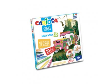CARIOCA Flomaster set create and color 3d Ms wild 1/10 42906 ( 9923 )