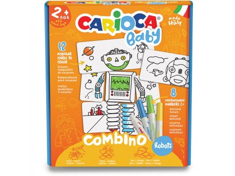 CARIOCA Flomaster set Combino Robots Baby 1/8 42896