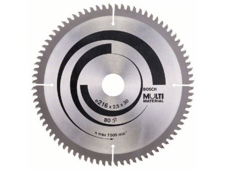 BOSCH List kružne testere Multi Material 216 x 30 x 2.5 mm. 80