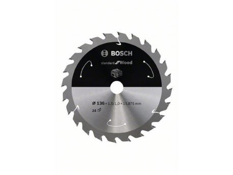 BOSCH List kružne testere za akumulatorske testere 136x15.875x1.5;1.0x24T