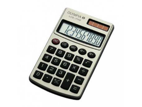 OLYMPIA Kalkulator LCD 1110 silver