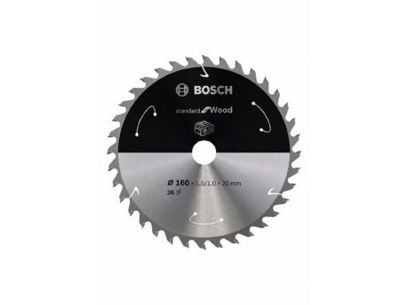 BOSCH List kružne testere za akumulatorske testere 160x20;15.875x1.5;1.0x36T